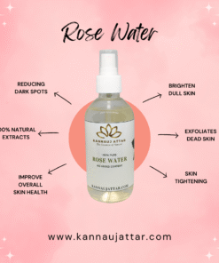 Pure Rose Water | Gulaab Jal | Rose Hydrosol by Kannauj Attar