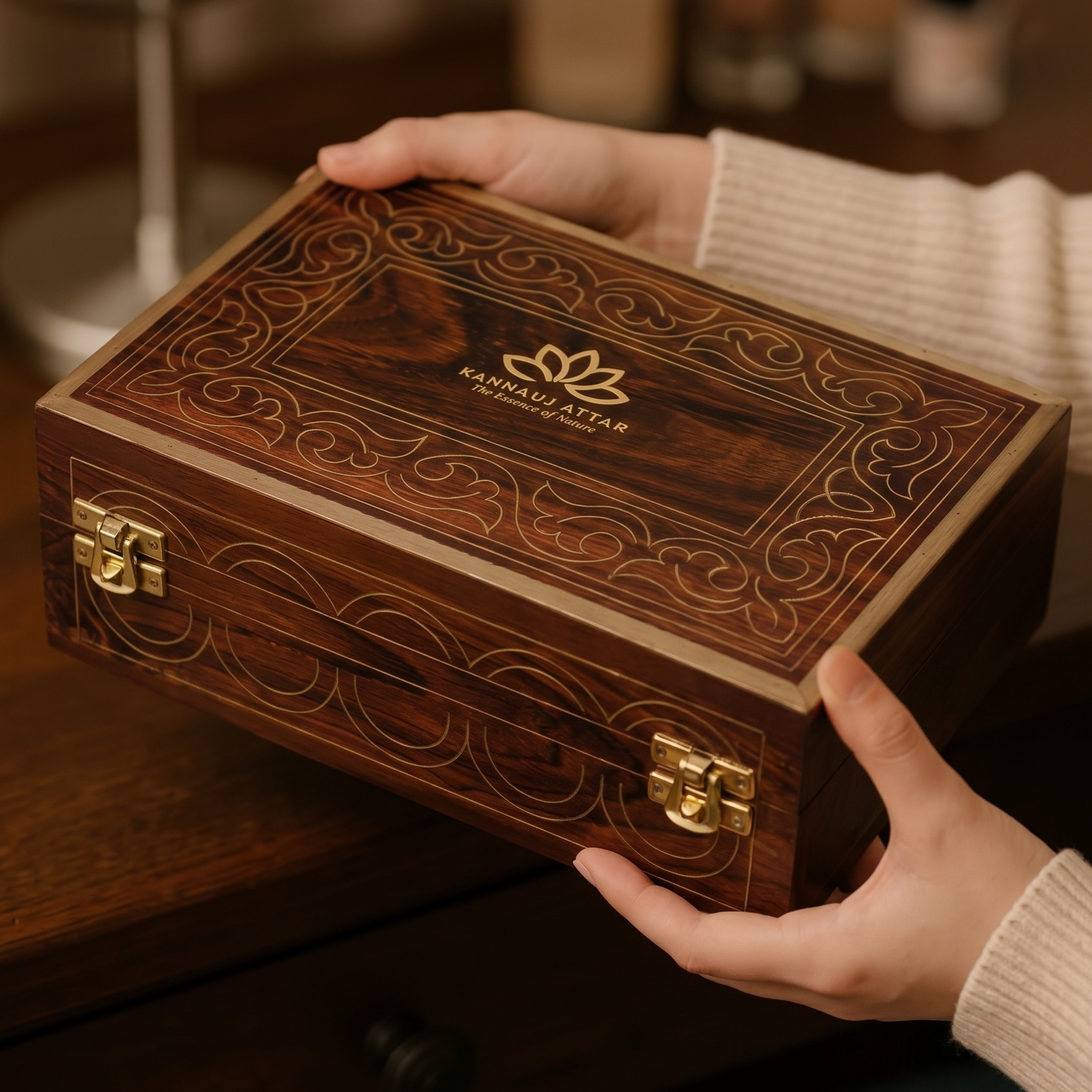 Traditional Attar Perfume Gift Box by kannauj Attar