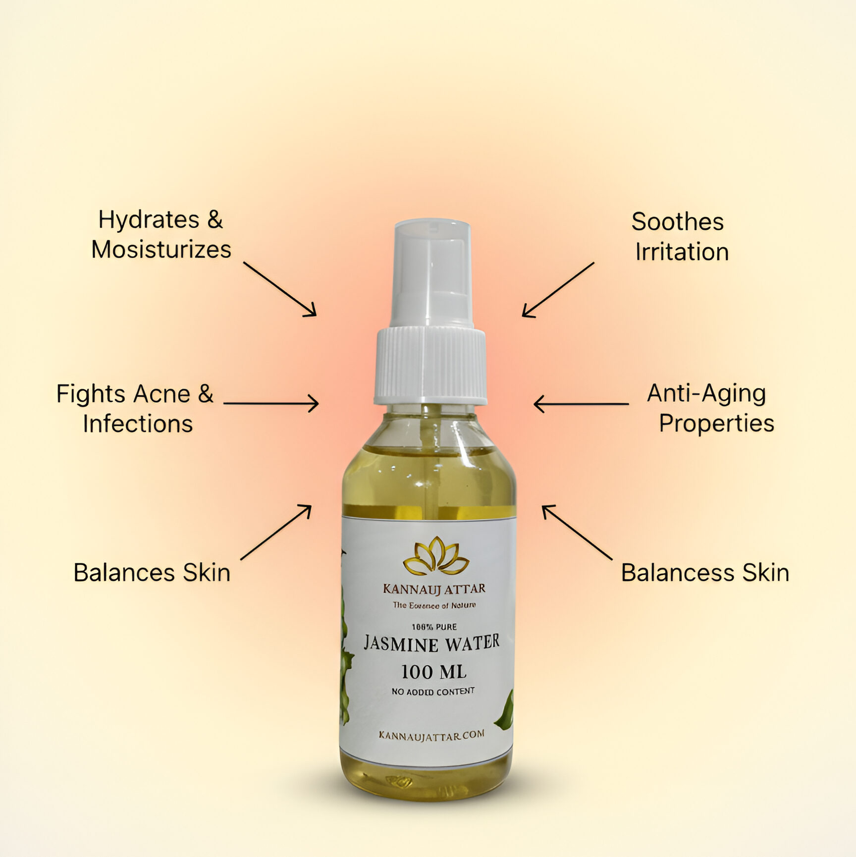Pure Jasmine Water by Kannauj Attar