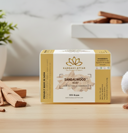 Organic Handmade Sandalwood Soap by Kannauj Attar