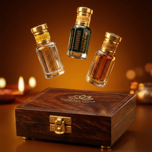 Diwali Puja Gift Set by Kannauj attar Set of 3 6 ml