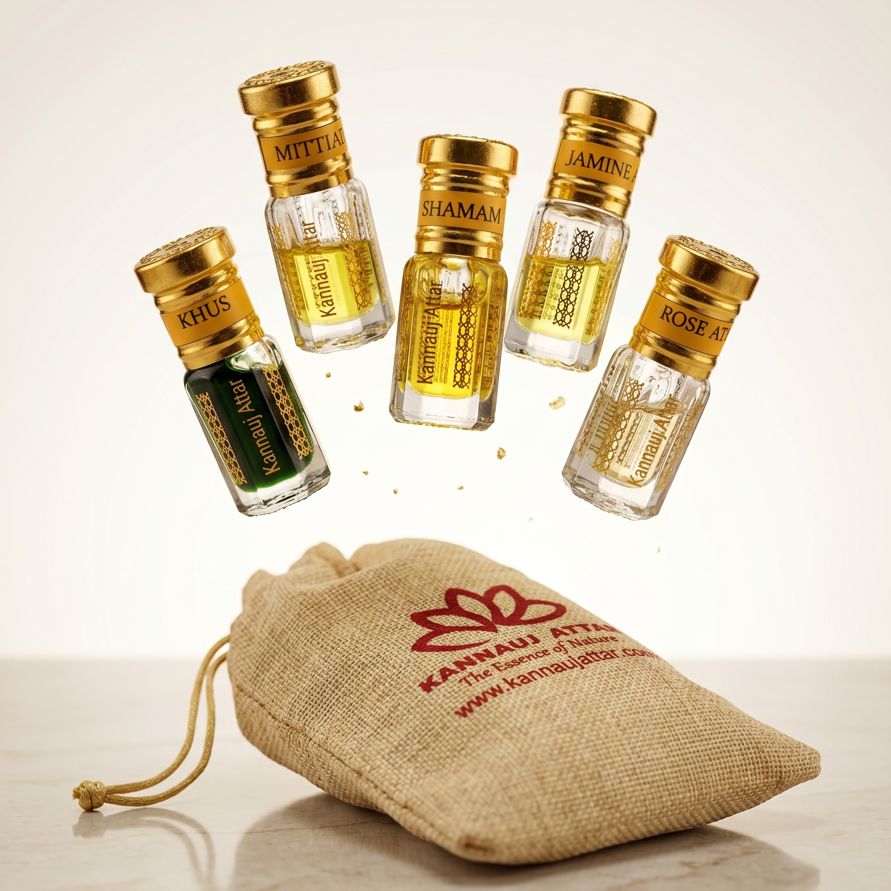 Discover Best Traditional Attars by Kannauj Attar - Sample Pack (1gm x 5)