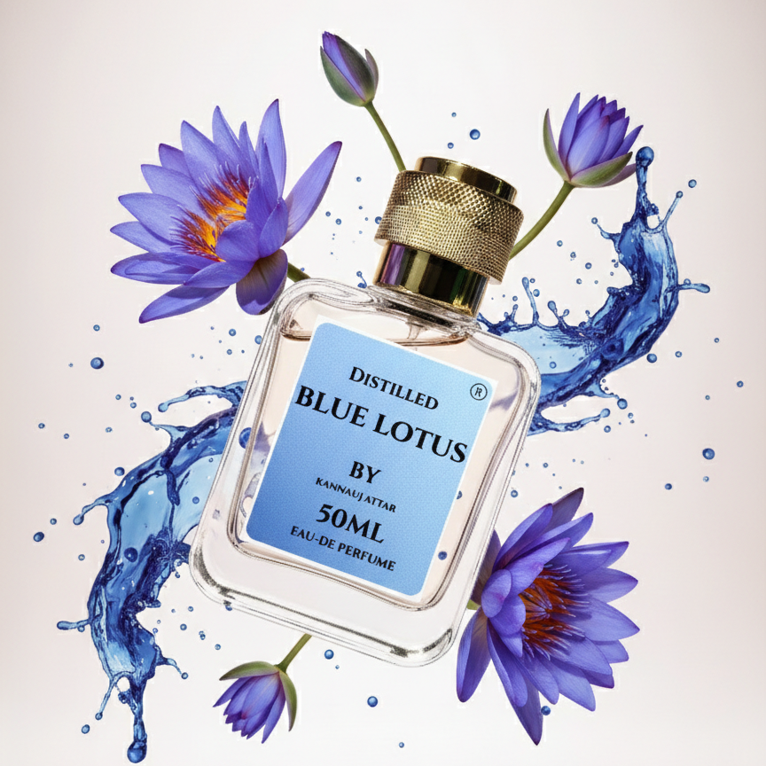 Distilled Blue Lotus Perfume by Kannauj attar