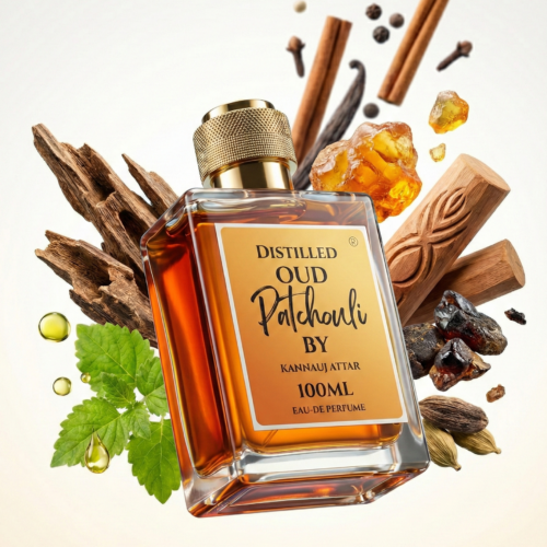 Distilled Oud Patchouli Perfume by Kannauj Attar