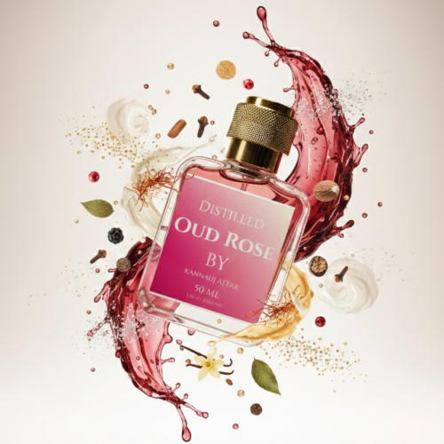 Distilled Oud Rose Perfume by Kannauj Attar