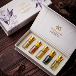 Traditional Attars Discovery Set – Explore Authentic Attars by Kannauj Attar (3mlx5)